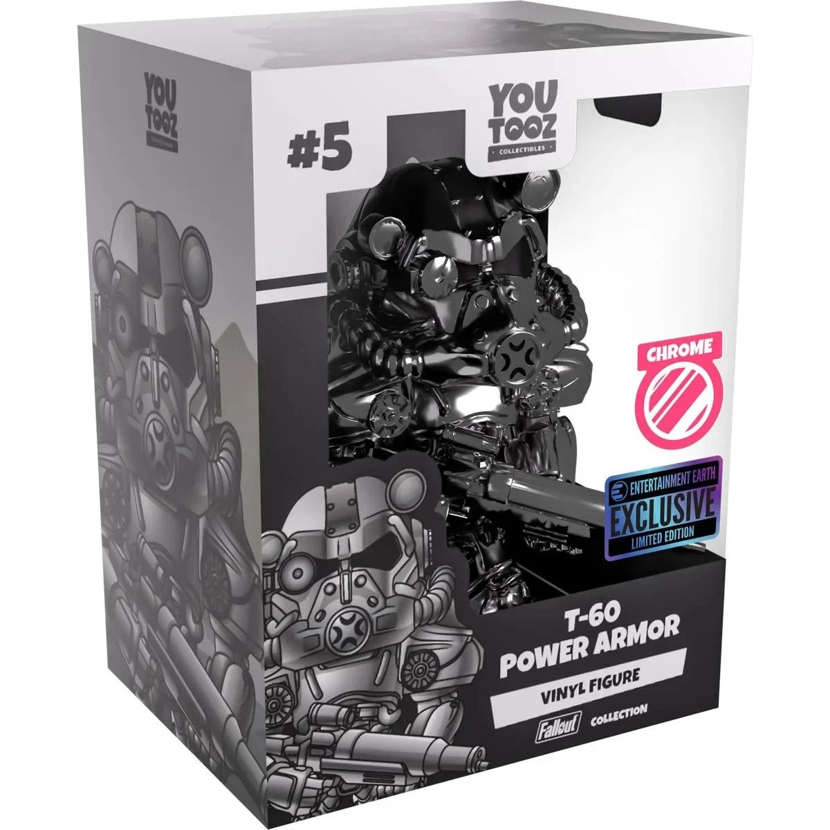 Fallout Collection T-60 Power Armor Chrome Variant Vinyl Figure #5 -Enter